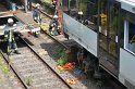 Unfall zwischen zwei KVB Bahnen Koeln Hoehenhaus Im Weidenbruch P336